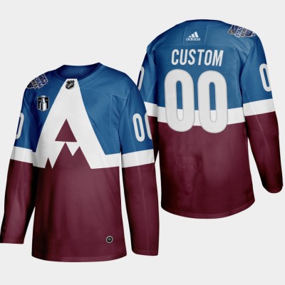 Adidas Colorado Avalanche Custom Men's 2022 Stanley Cup Final Patch Stadium Series Burgundy Stitched NHL Jersey